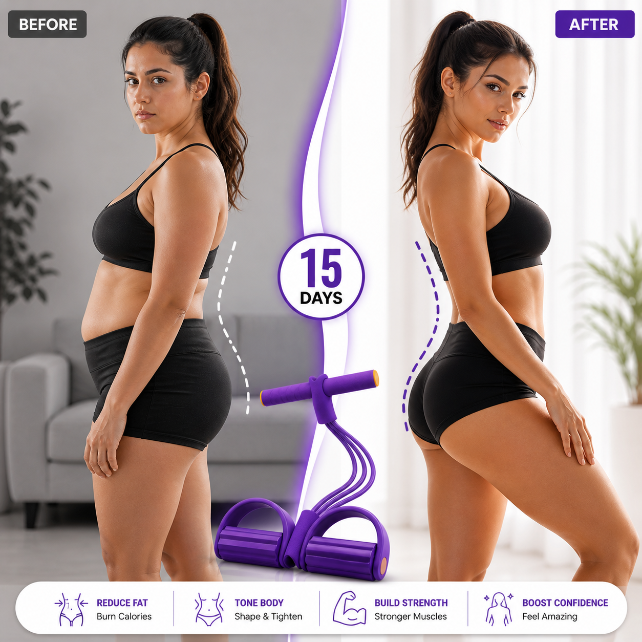 Unisex Yoga Pedal Puller Resistance Band